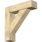 Ekena Millwork Traditional Block Rough Sawn Bracket w/ Offset Brace, Douglas Fir, 8"W x 32"D x 32"H BKT0806X32X32TRA05RDF - alternate 1